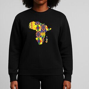 African Map Crewneck Sweatshirt